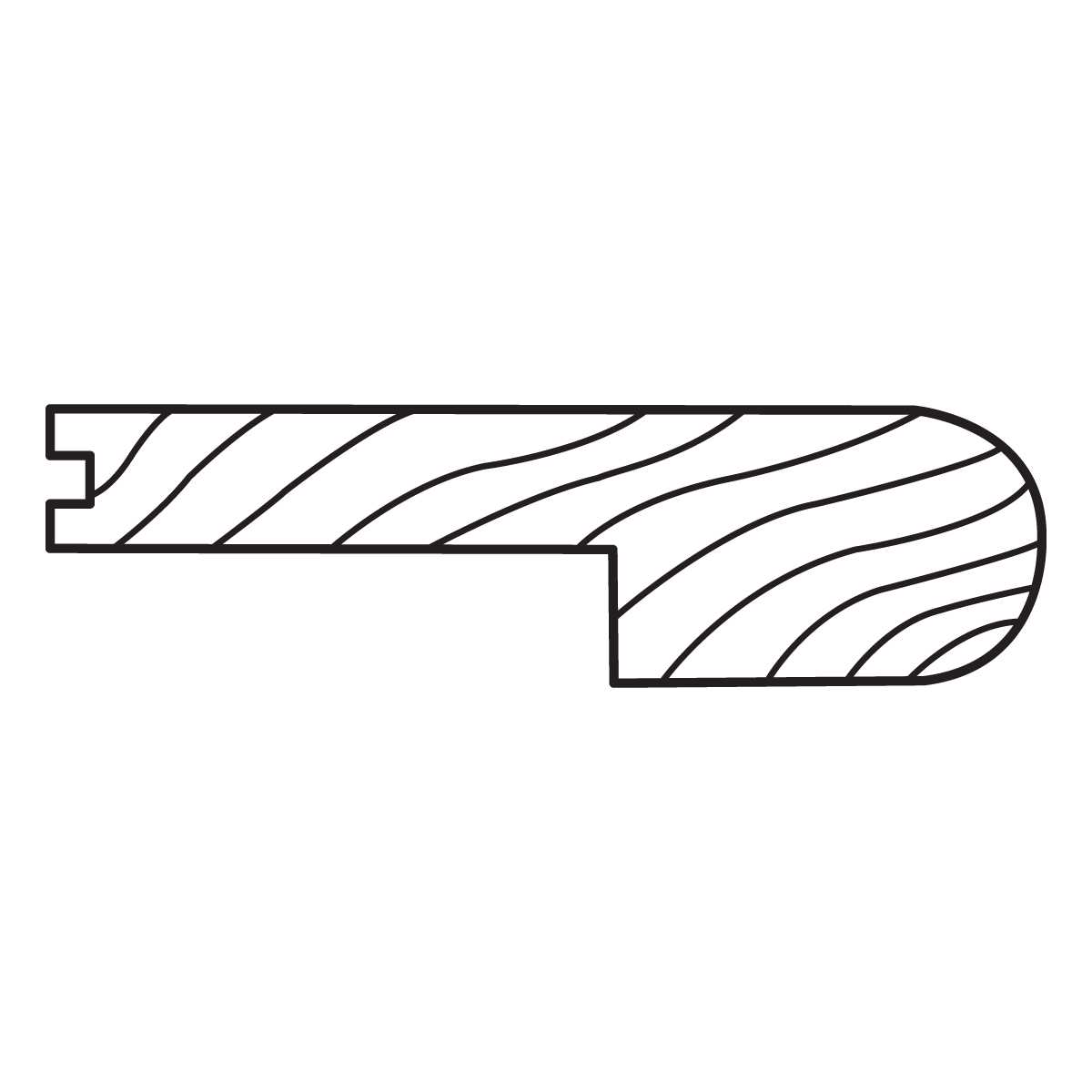 Stair Nose Red Oak T7327